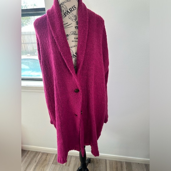 NWT Desreeny Pink Long Sweater Saltwater Luxe SZ Medium - Picture 5 of 9